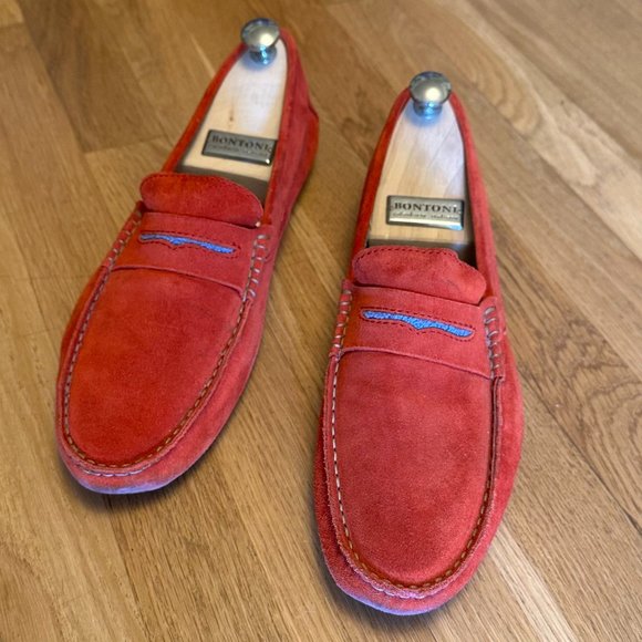 Manolo Blahnik Other - GORGEOUS Manolo Blahnik Suede Drivers, Mens Size 9, Red Suede, Great Condition!